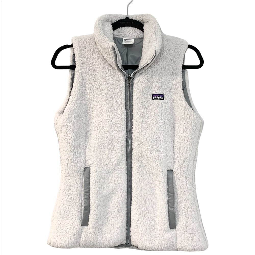 Patagonia Womens Los Gatos Full Zip Sherpa Gray Reversible Size Medium